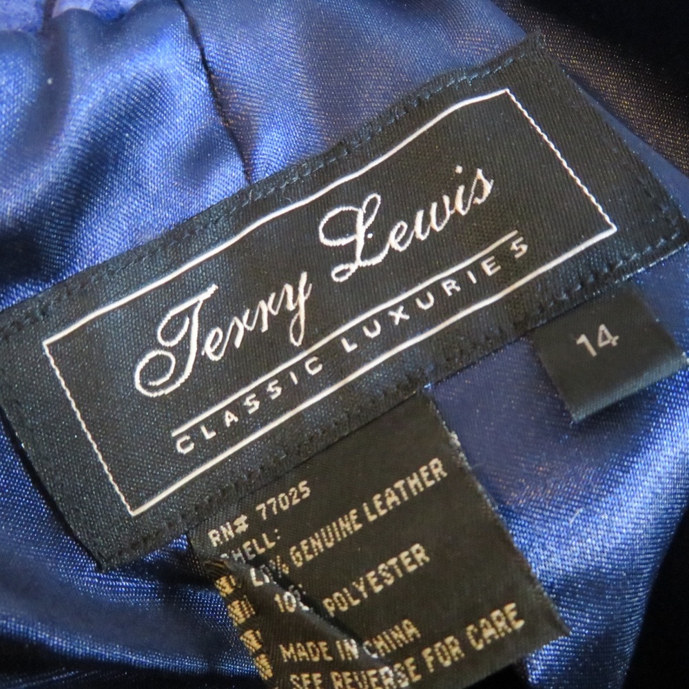WOMENS JERRY LEWIS PURPLE SUEDE JACKET SZ 14* - Picture 6 of 7